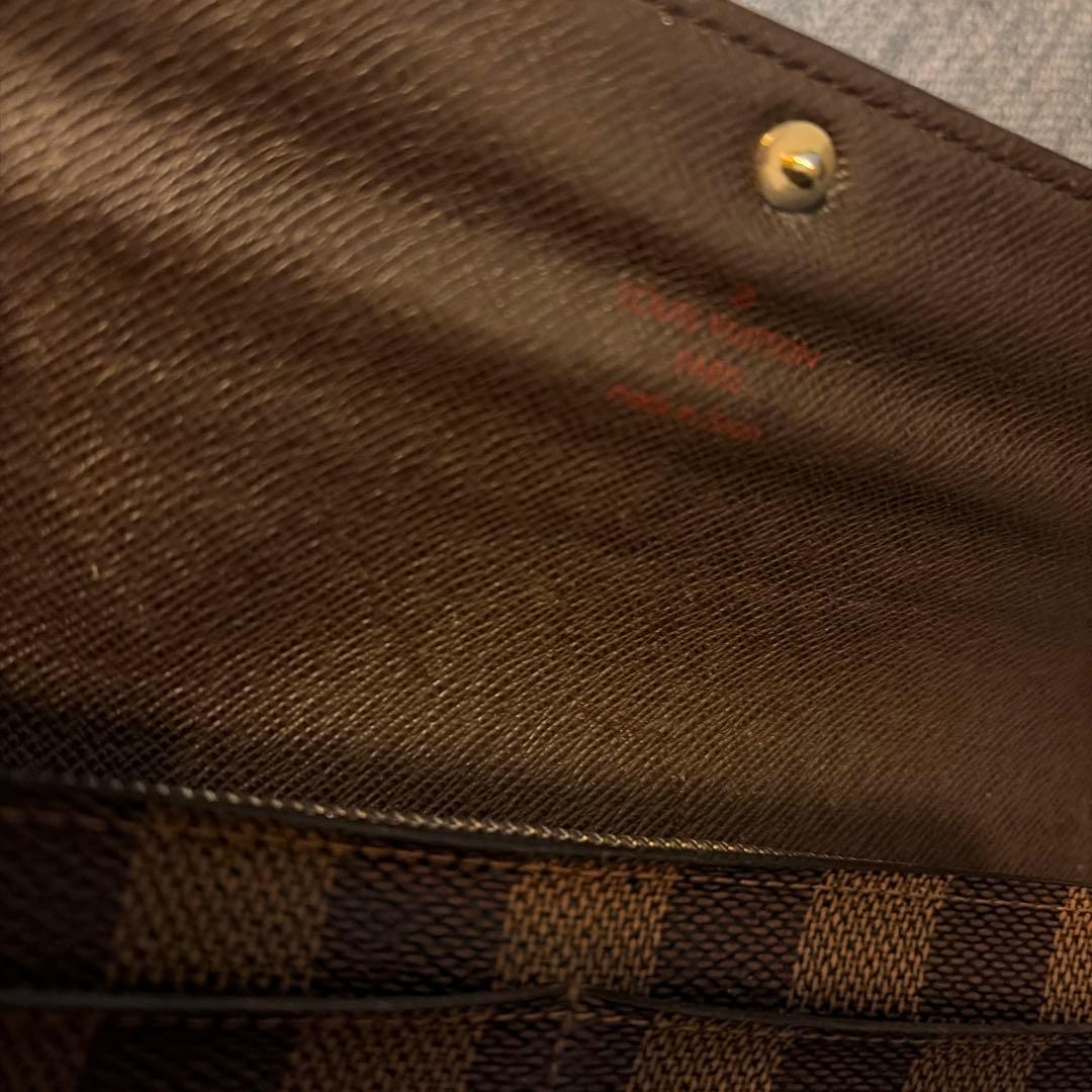 ヴィトン　長財布　ダミエ　VUITTON ポルトフォイユサラ