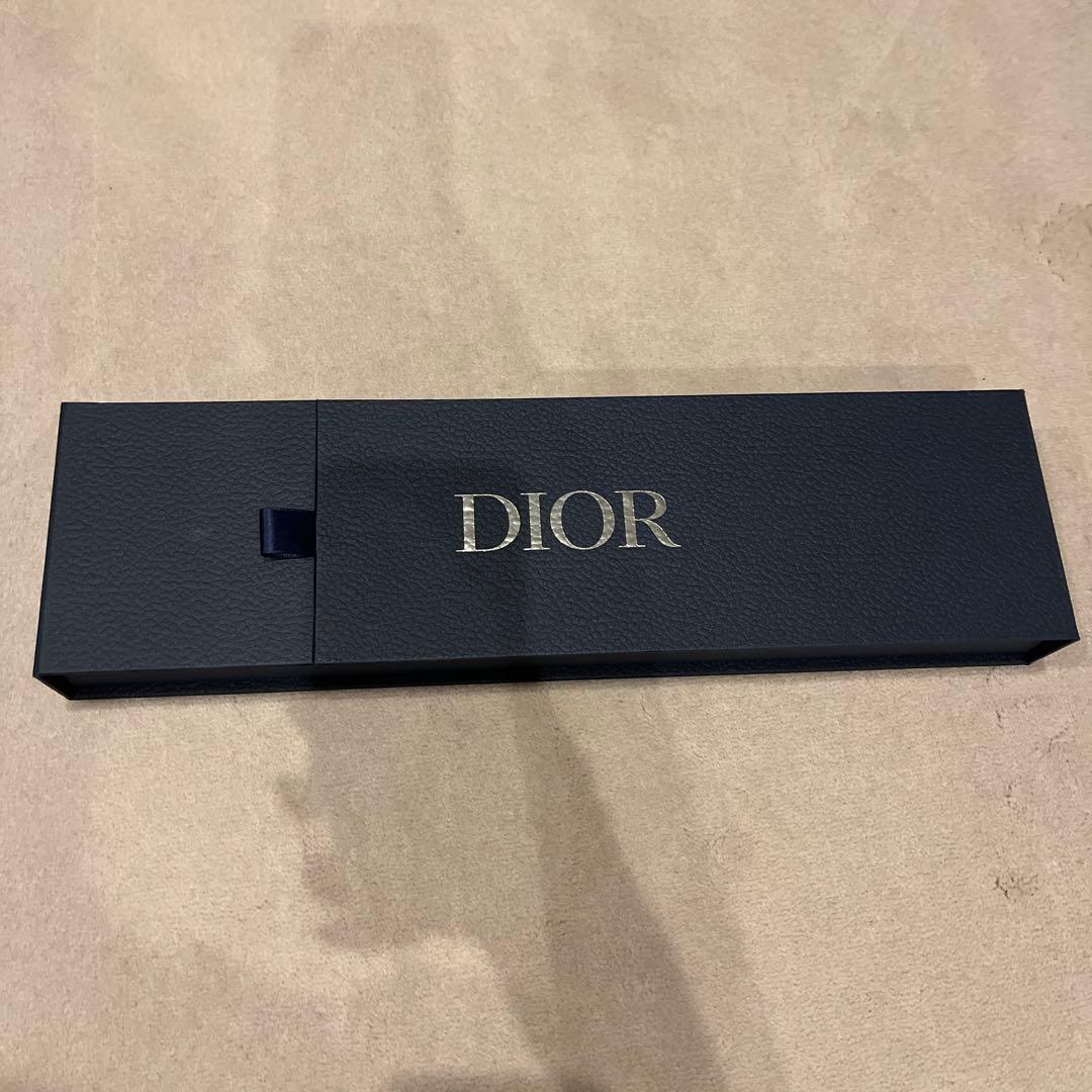 Dior ネクタイ ネイビー 幾何学模様