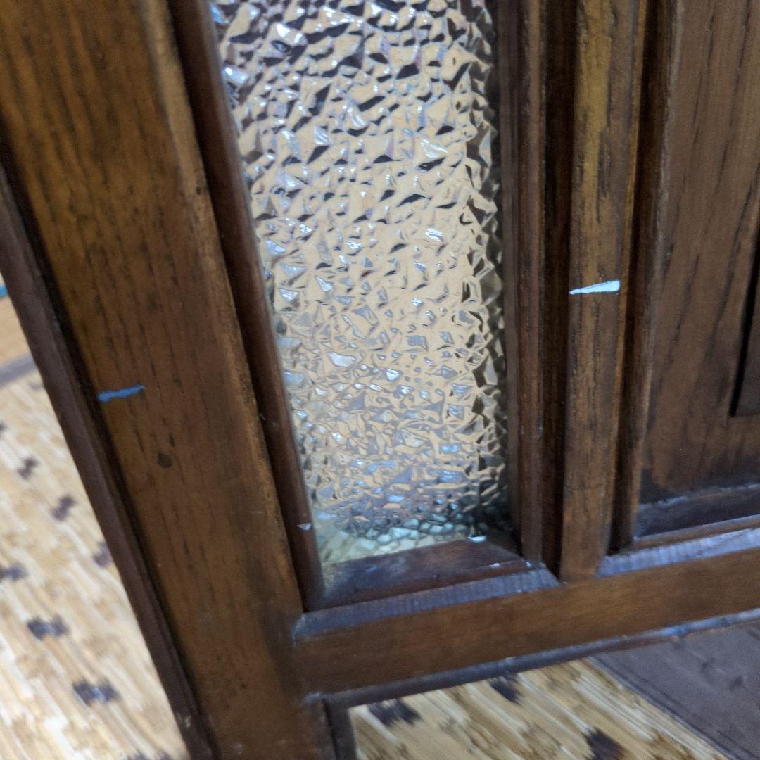 ステンドグラス 木製パーテーション 三つ折り