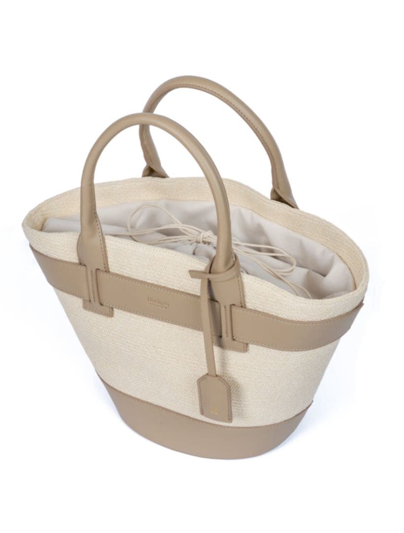 Herlipto Palma Tote Bag Taupe かごバッグ