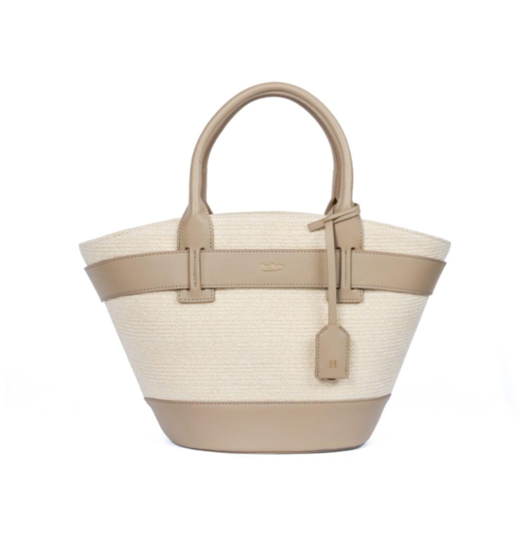 Herlipto Palma Tote Bag Taupe かごバッグ