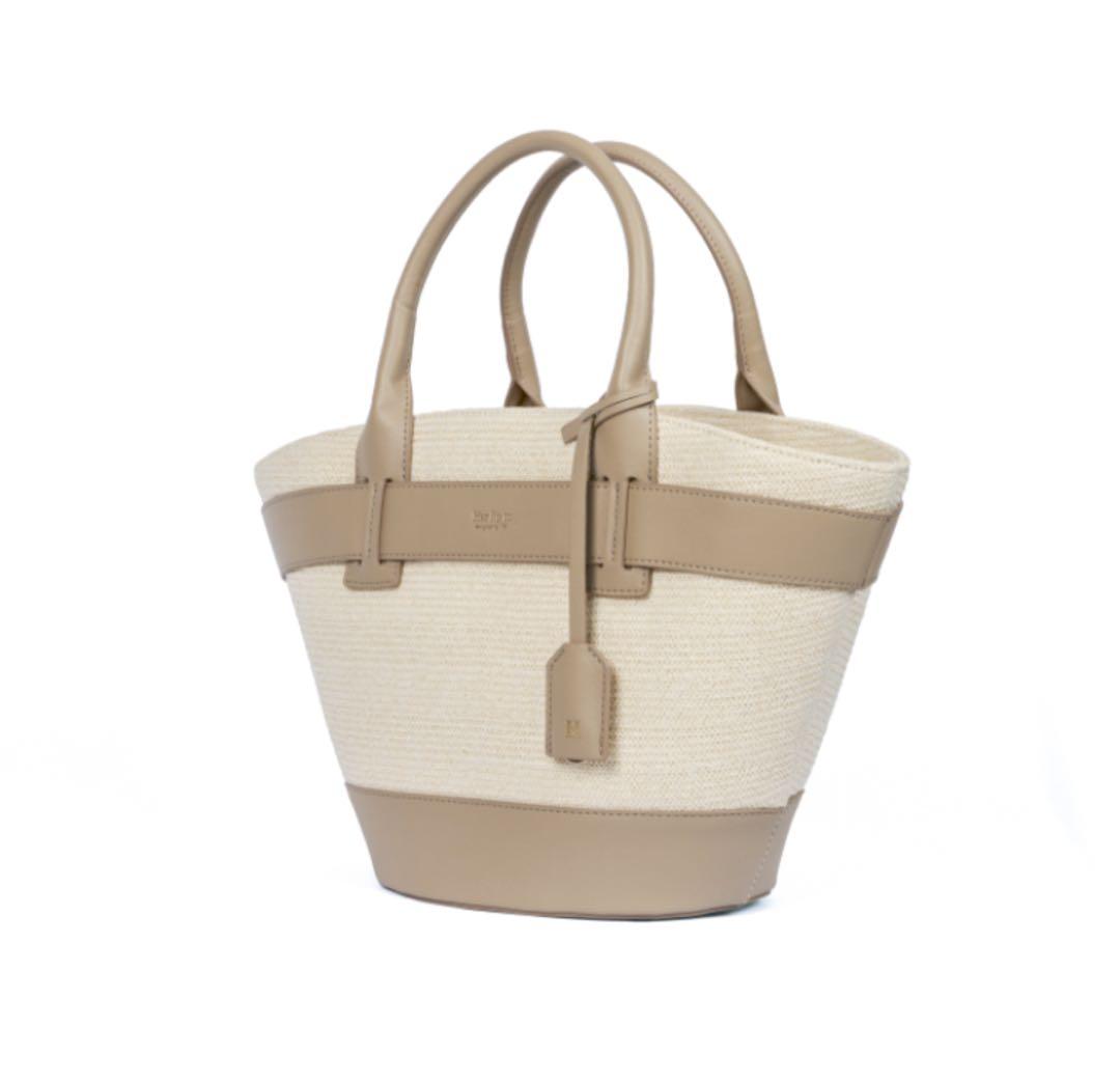 Herlipto Palma Tote Bag Taupe かごバッグ