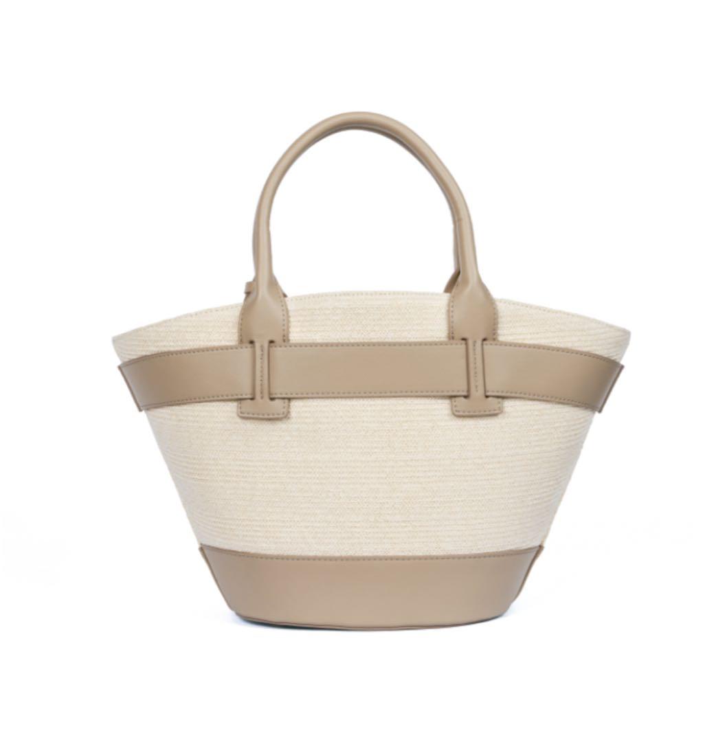 Herlipto Palma Tote Bag Taupe かごバッグ