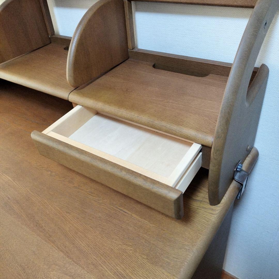 【chibikoro】カリモク学習机５点セット：机上ブックスタンド