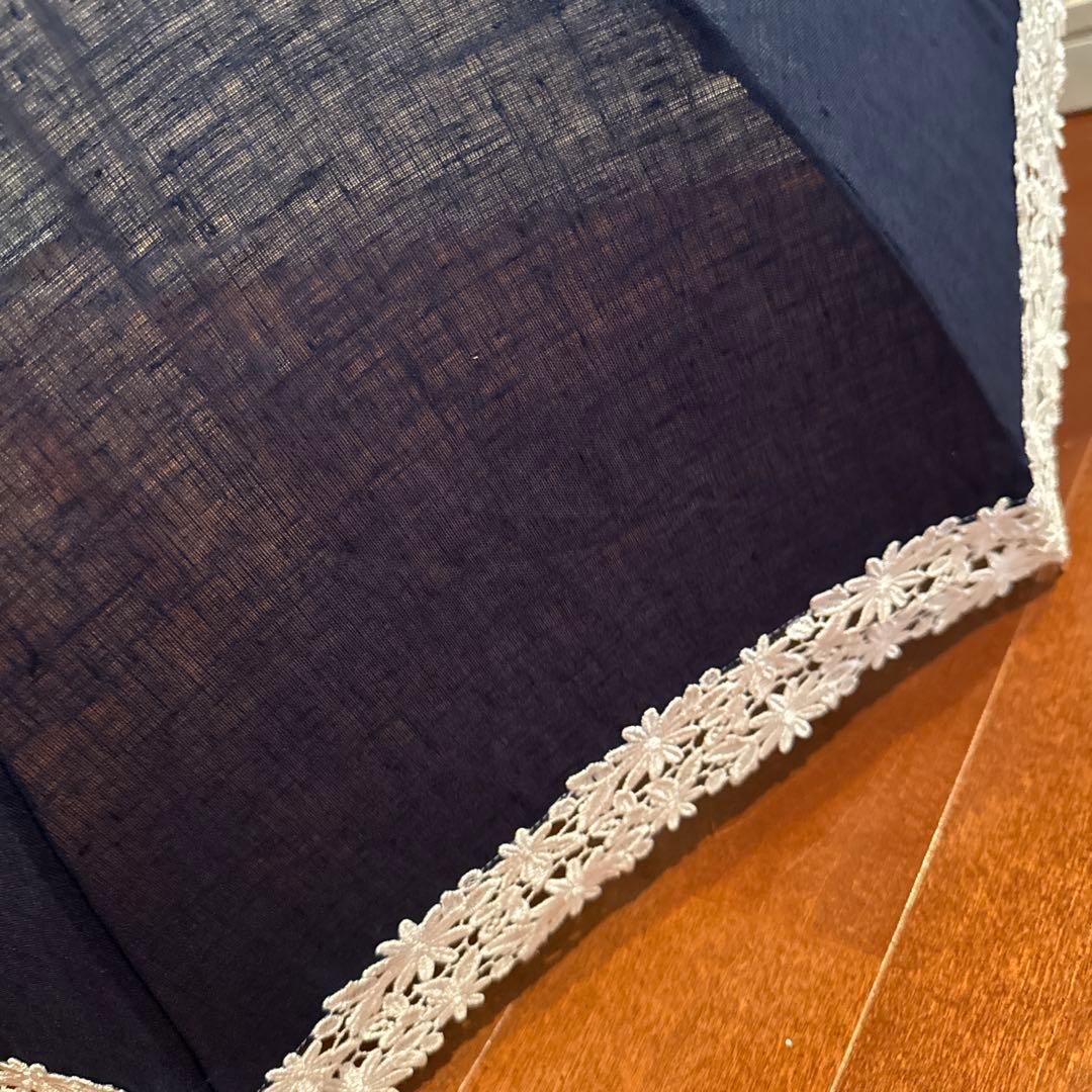 近澤レース　折りたたみ日傘　ネイビー✨