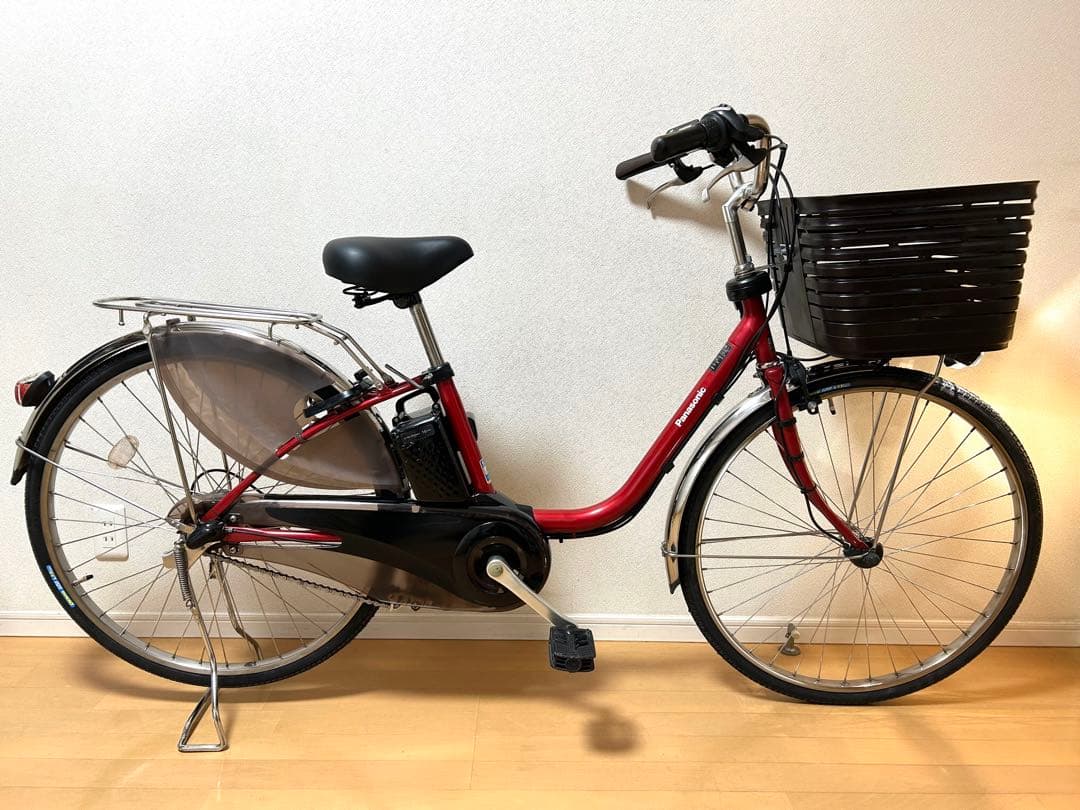 電動自転車　横浜　美品　パナソニック　ビビDX 大容量16Ah 前後タイヤ新品