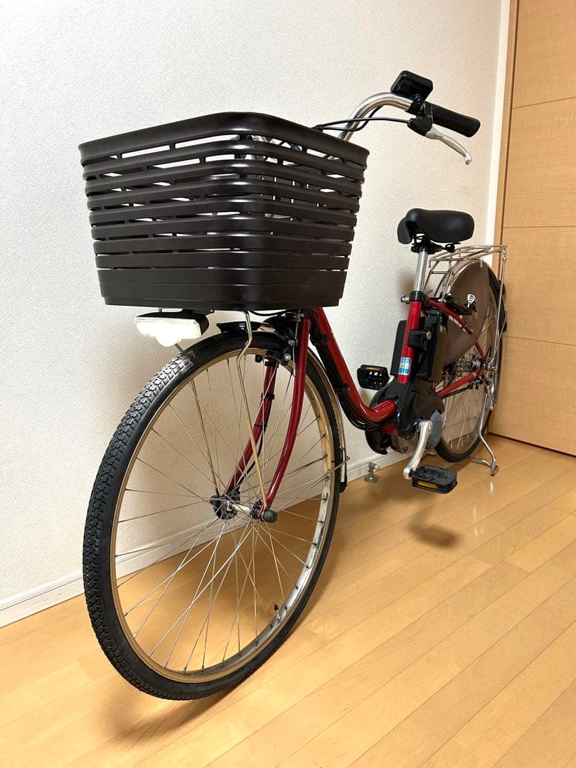 電動自転車　横浜　美品　パナソニック　ビビDX 大容量16Ah 前後タイヤ新品
