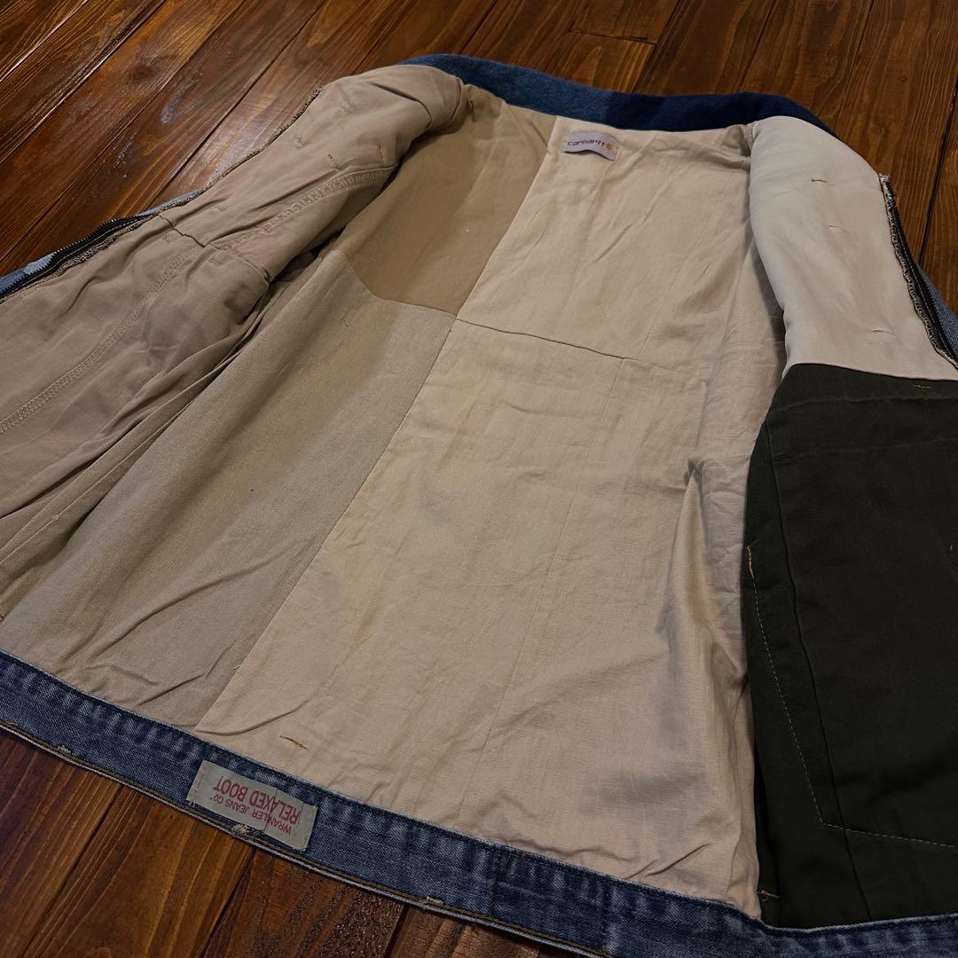 美品！！【carhartt カーハート】リメイク　再構築　デニムジャケット