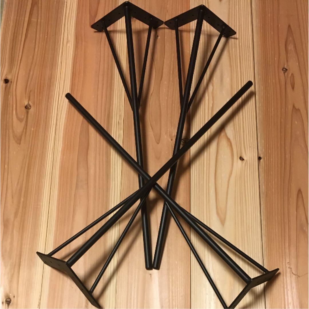 小林芳弘テーブル脚 アイアンレッグ 角度付 太さ２２ミリ 高さ900ミリ