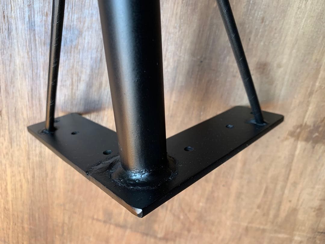 小林芳弘テーブル脚 アイアンレッグ 角度付 太さ２２ミリ 高さ900ミリ