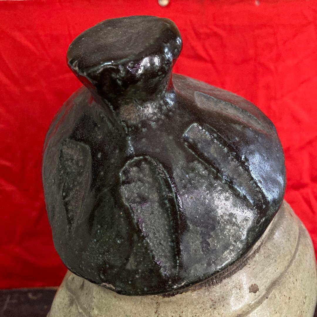 信楽焼　女狸　置物　オブジェ　時代物