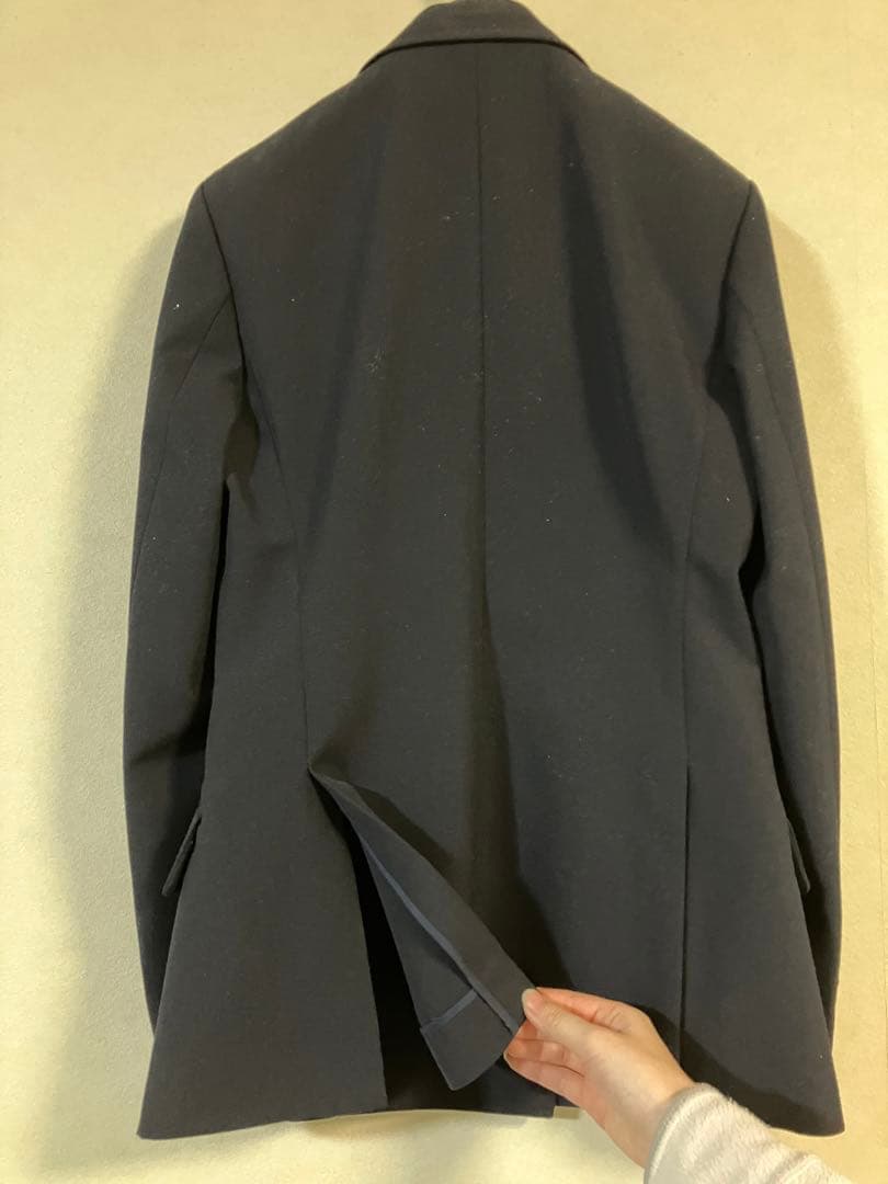 【rm】ネイビーダブルブレストブレザー