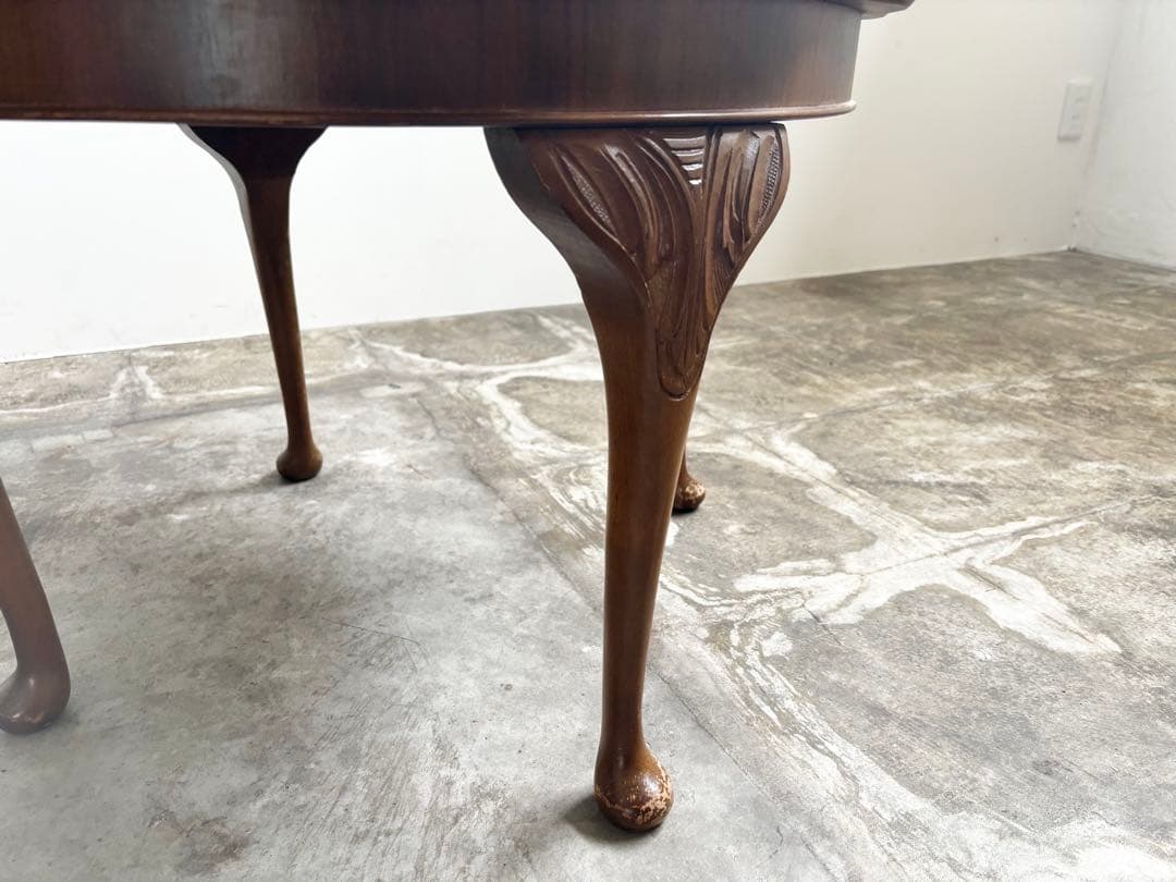 アンティーク　コーヒーテーブル　猫足テーブル