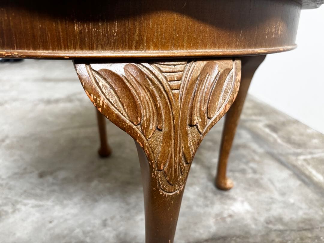 アンティーク　コーヒーテーブル　猫足テーブル