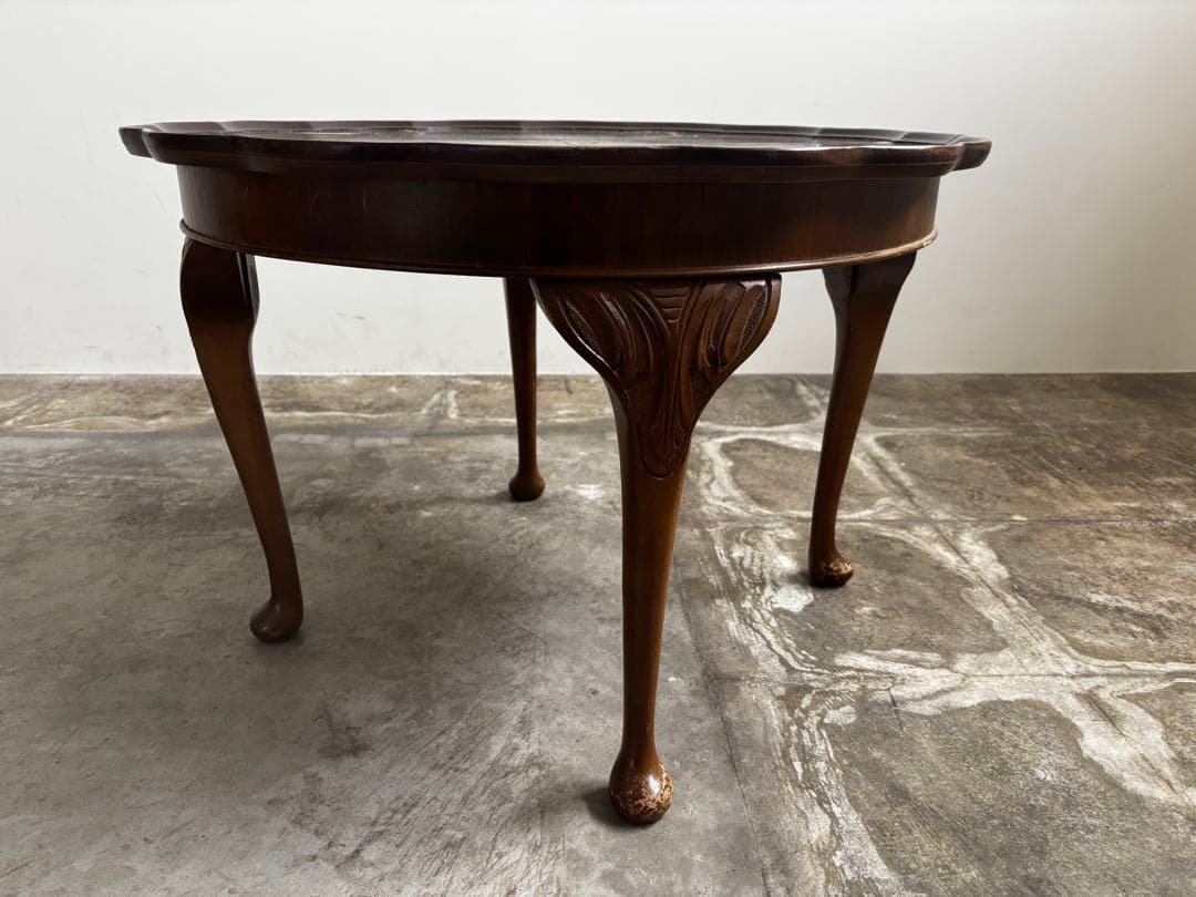 アンティーク　コーヒーテーブル　猫足テーブル