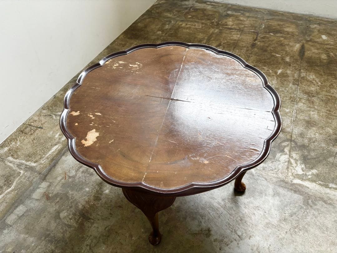 アンティーク　コーヒーテーブル　猫足テーブル