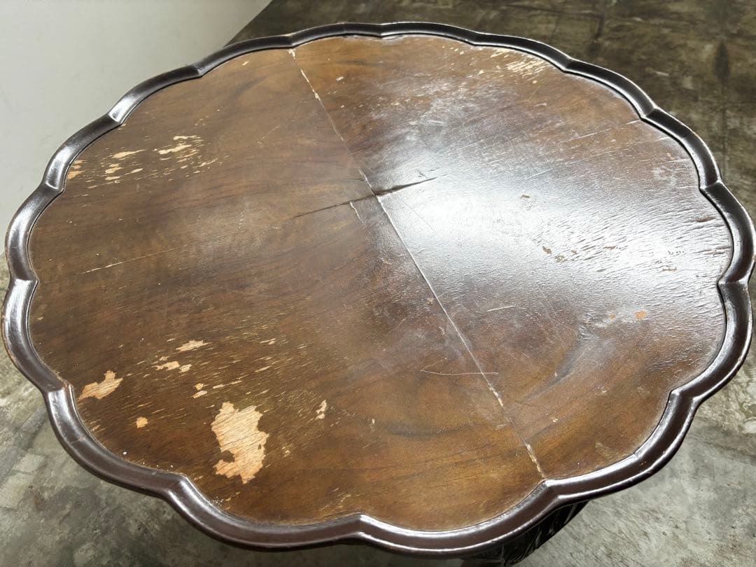 アンティーク　コーヒーテーブル　猫足テーブル