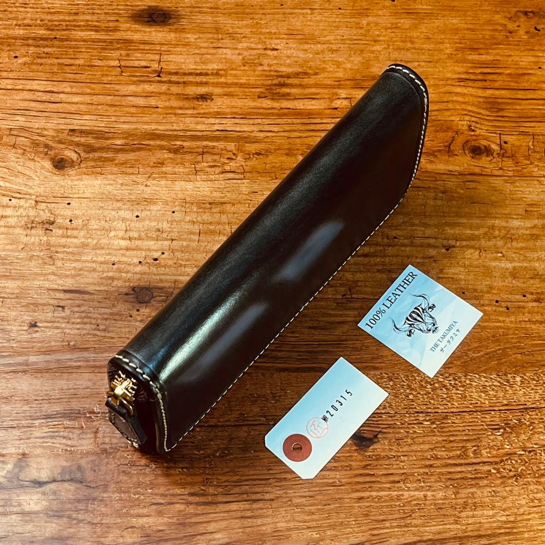 長財布 本革 ブライドルレザー ラウンドファスナー メンズ ヌメ革 手染め