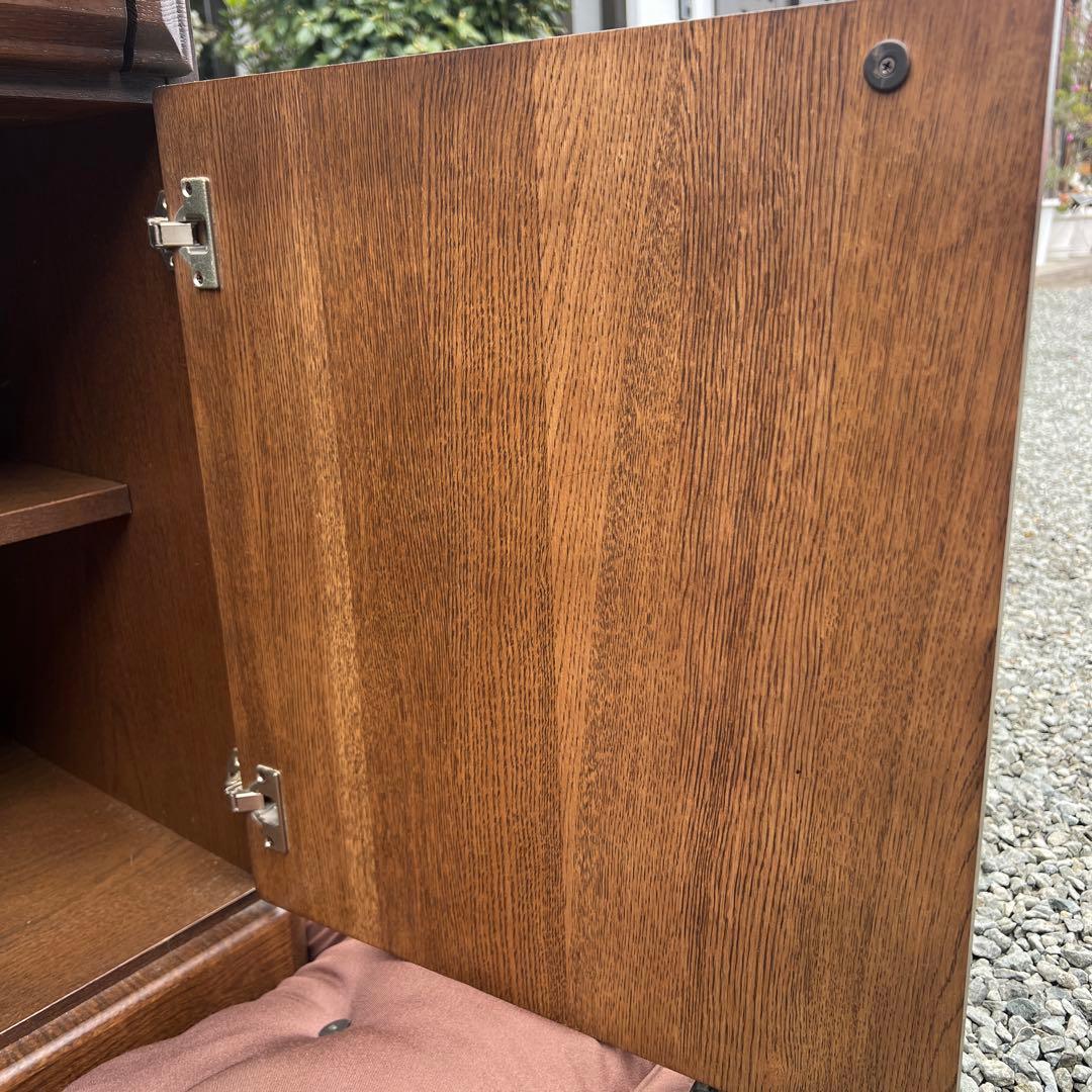 ライティングデスク ライティングビューロー レトロ 天然木 vintage