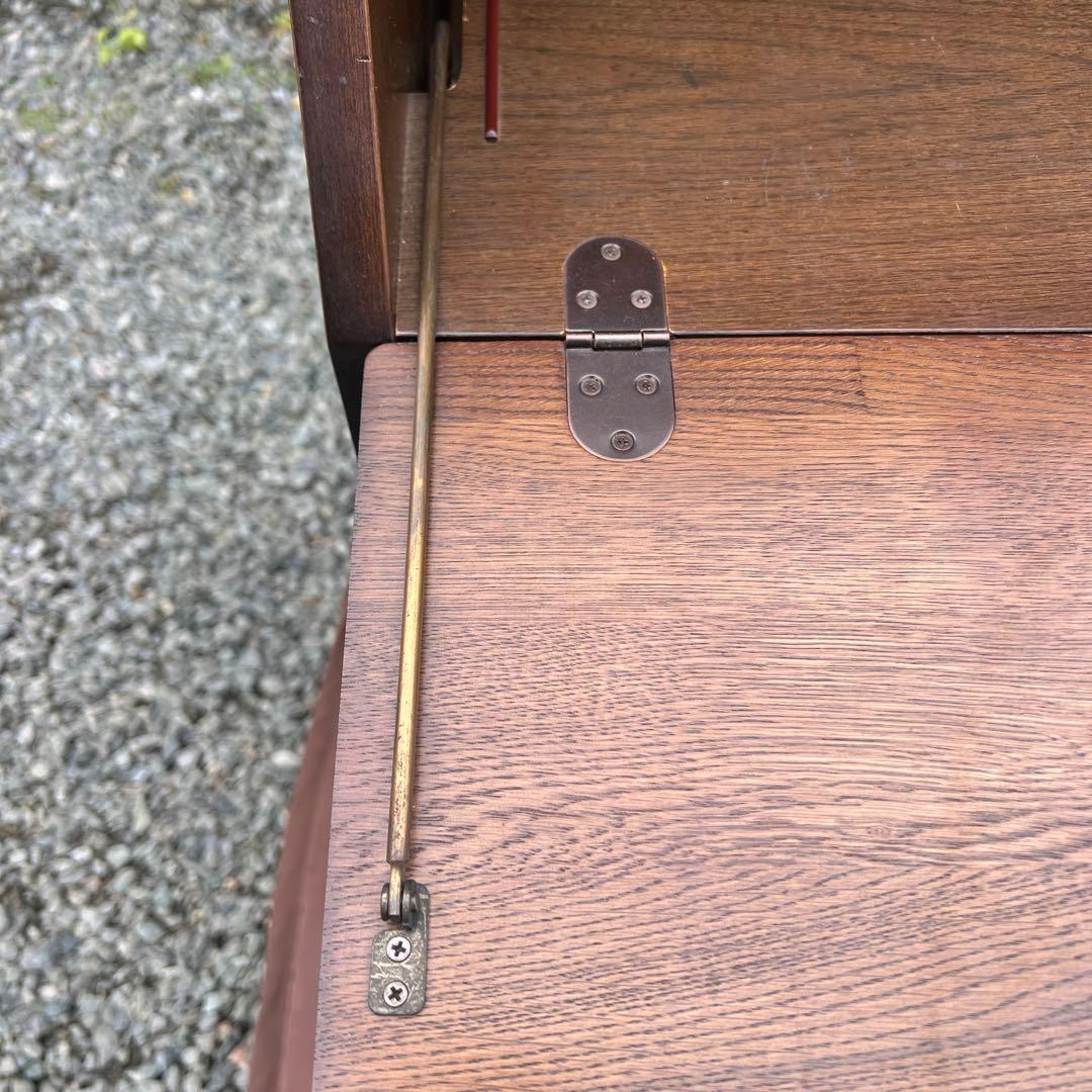 ライティングデスク ライティングビューロー レトロ 天然木 vintage