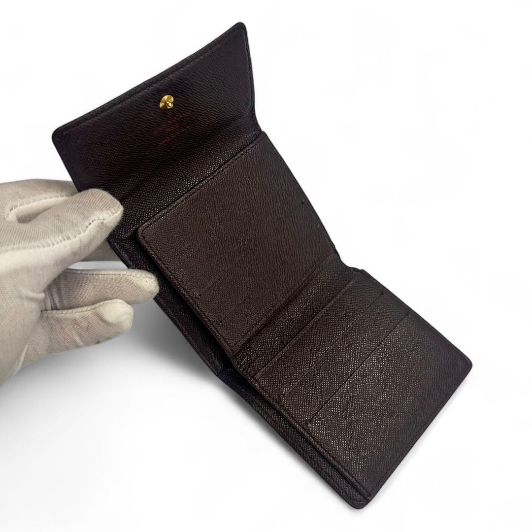 【美品】ルイヴィトン Wホック財布 ダミエ 3つ折財布 SD1010