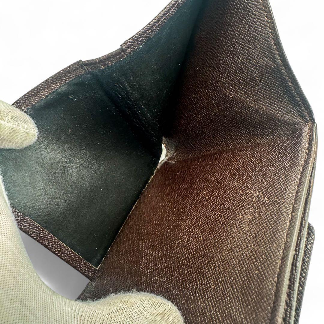 【美品】ルイヴィトン Wホック財布 ダミエ 3つ折財布 SD1010