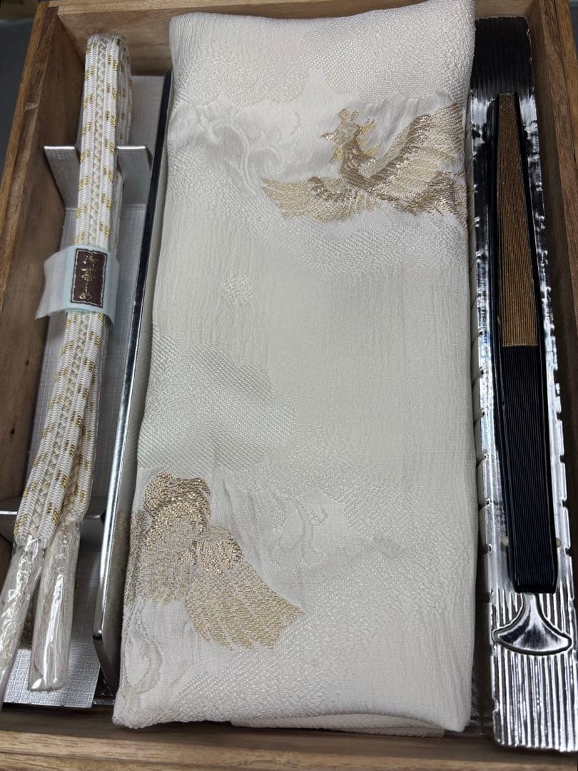 正絹豪華作家物黒留袖6点フルセット 留袖　袋帯　帯締め帯揚げ　長襦袢　末広