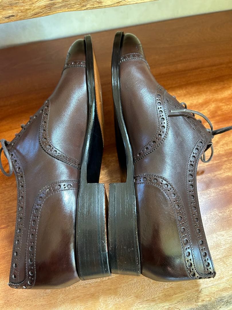 未使用品試着のみ　オリエンタルシューズ　ハンドソーントップグレード　UK7.5