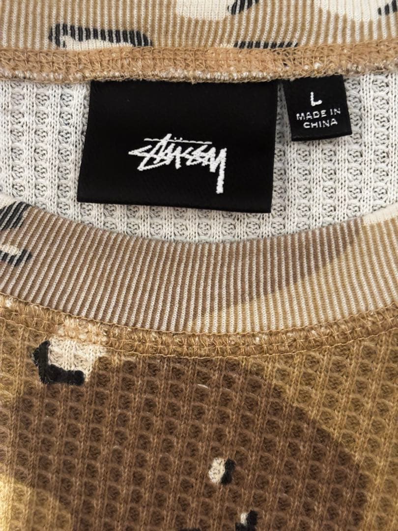 最終値下げ 確実正規品 Stussy Raglan サーマル　L/S CAMO