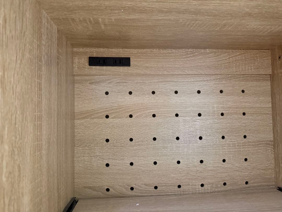 木製レンジボード ガラス扉付き