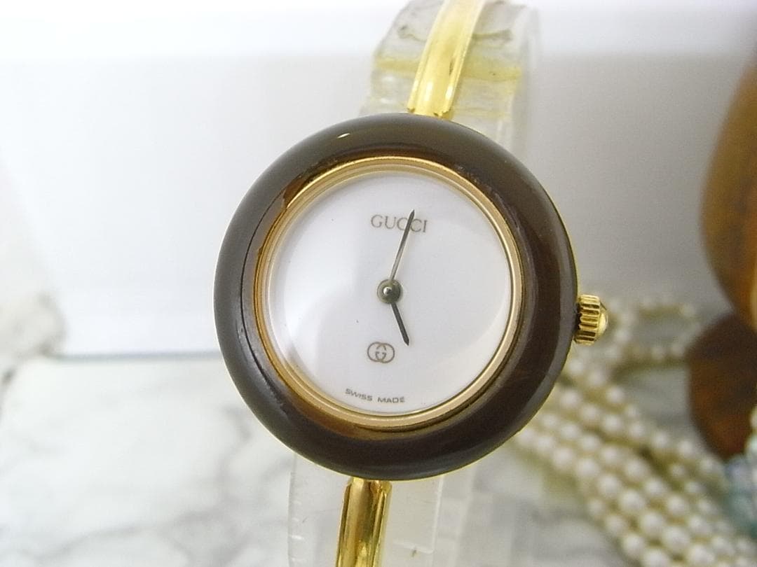 GUCCI　グッチ　チェンジベゼル　1100-L　レディース　ウォッチ