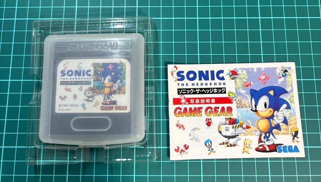 セガ　ゲームギア 美品　ソニック ザ ヘッジホッグ 箱、説明書付き
