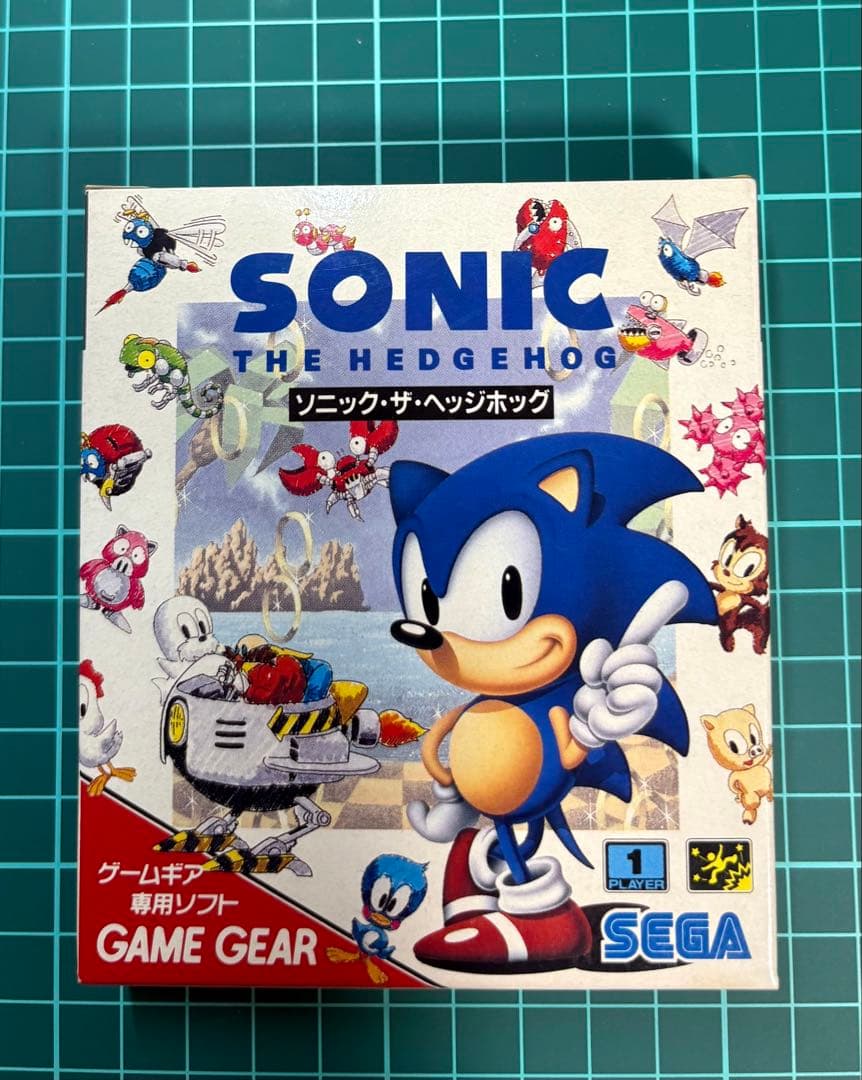 セガ　ゲームギア 美品　ソニック ザ ヘッジホッグ 箱、説明書付き
