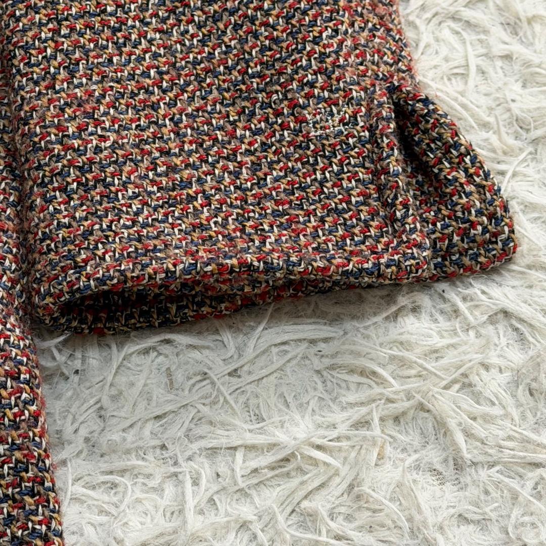 16340✨45R アーミッシュツイードコート ロングコート ウール 日本製