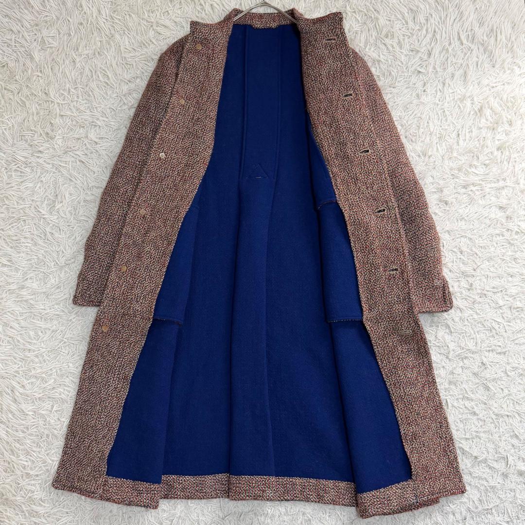 16340✨45R アーミッシュツイードコート ロングコート ウール 日本製