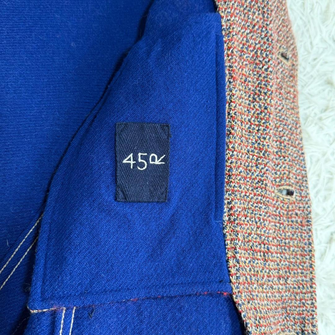 16340✨45R アーミッシュツイードコート ロングコート ウール 日本製