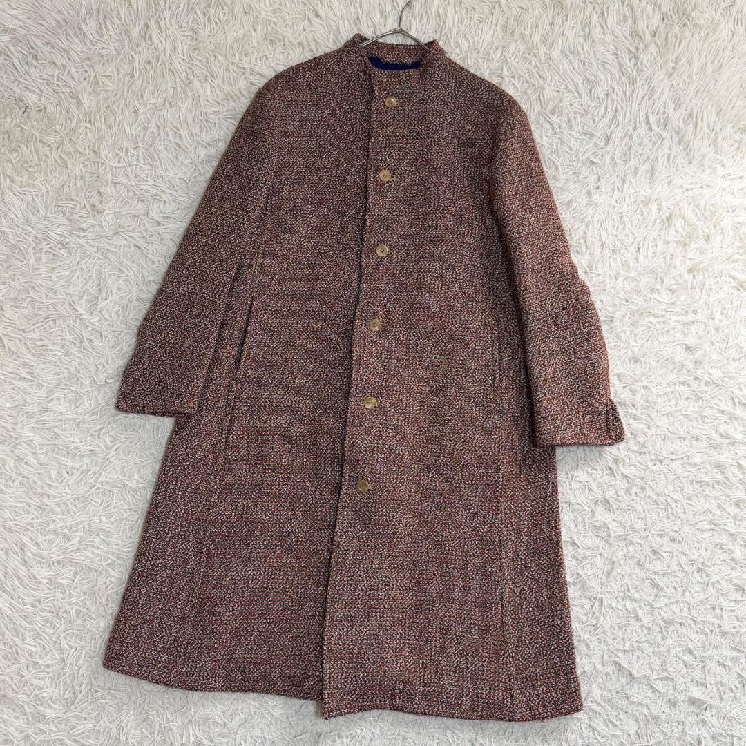 16340✨45R アーミッシュツイードコート ロングコート ウール 日本製