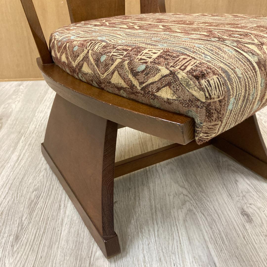 【カリモク】ロータイプ　ダイニングチェア　回転式　キャスター付き　A