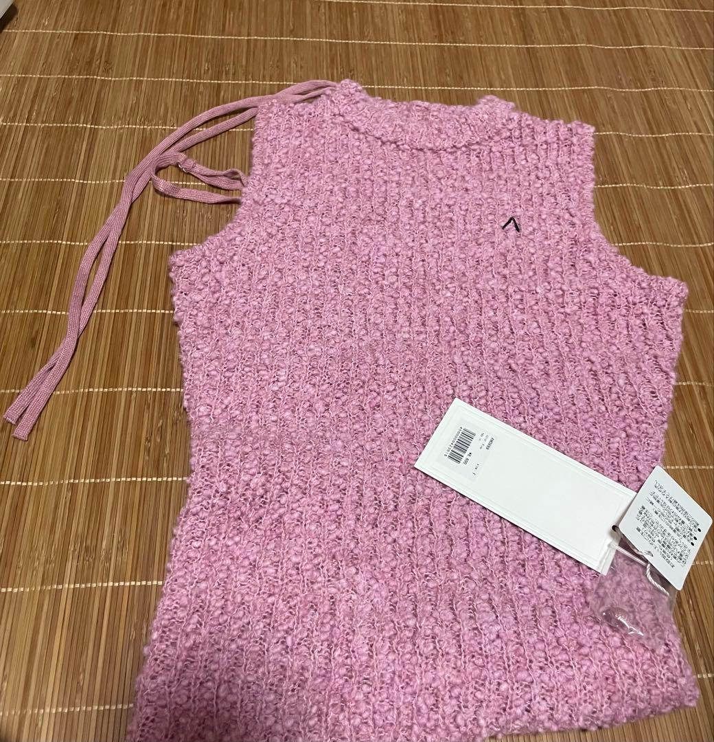 トップス andmary / Lotta ribbon tops pink