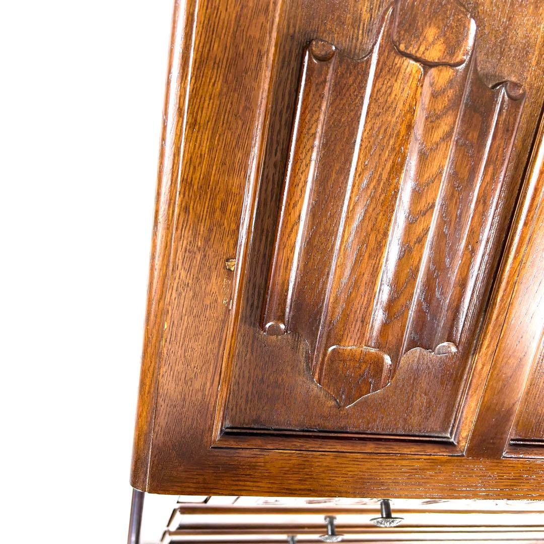 英国クラシック 木製 ライティングビューロ 4段引き出し サイドボード イギリス