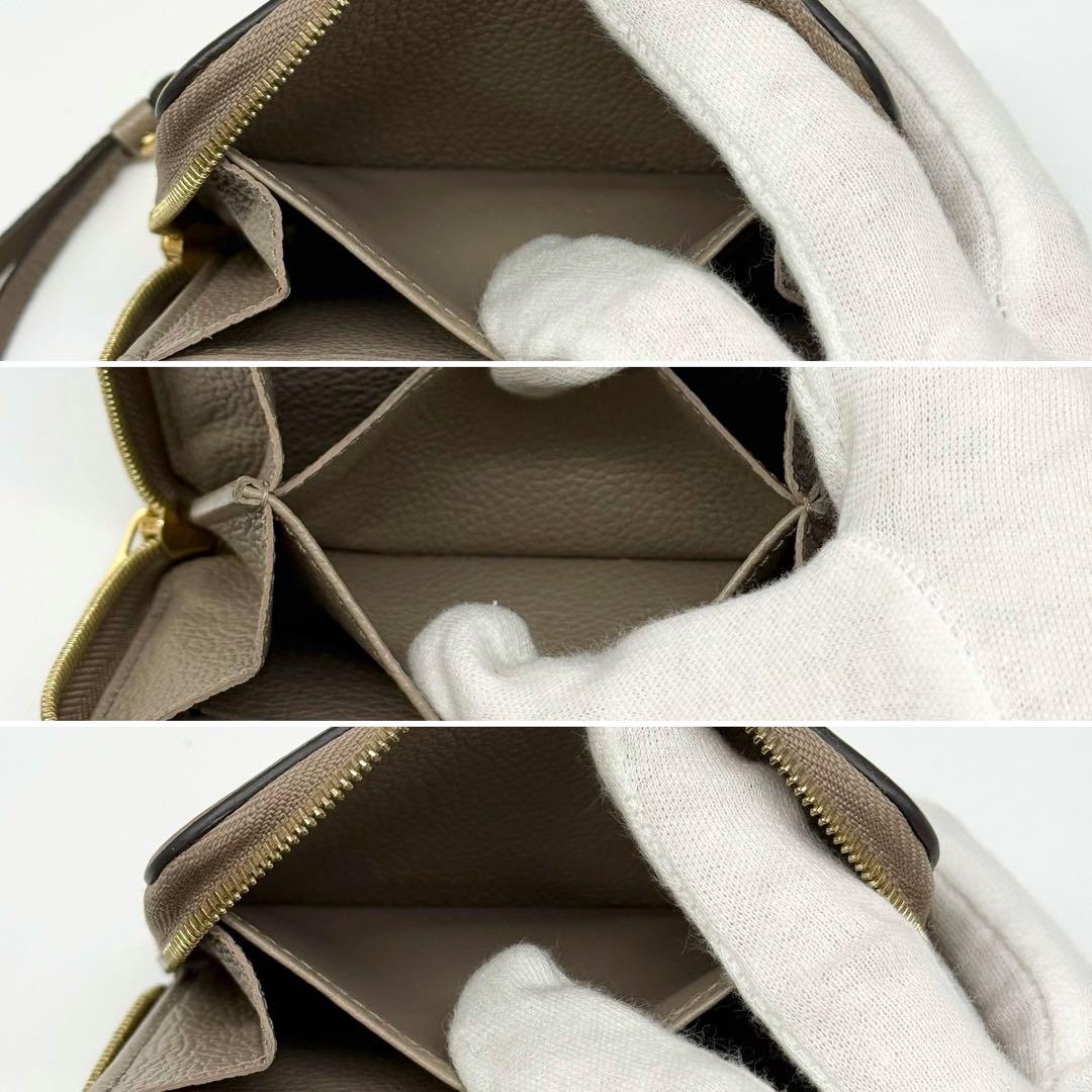 超極美品 IC内蔵✨ルイヴィトン アンプラント ジッピーパース グレージュ