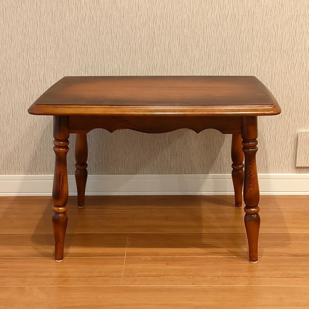 カリモク　サイドテーブル　コーヒーテーブル　天然木