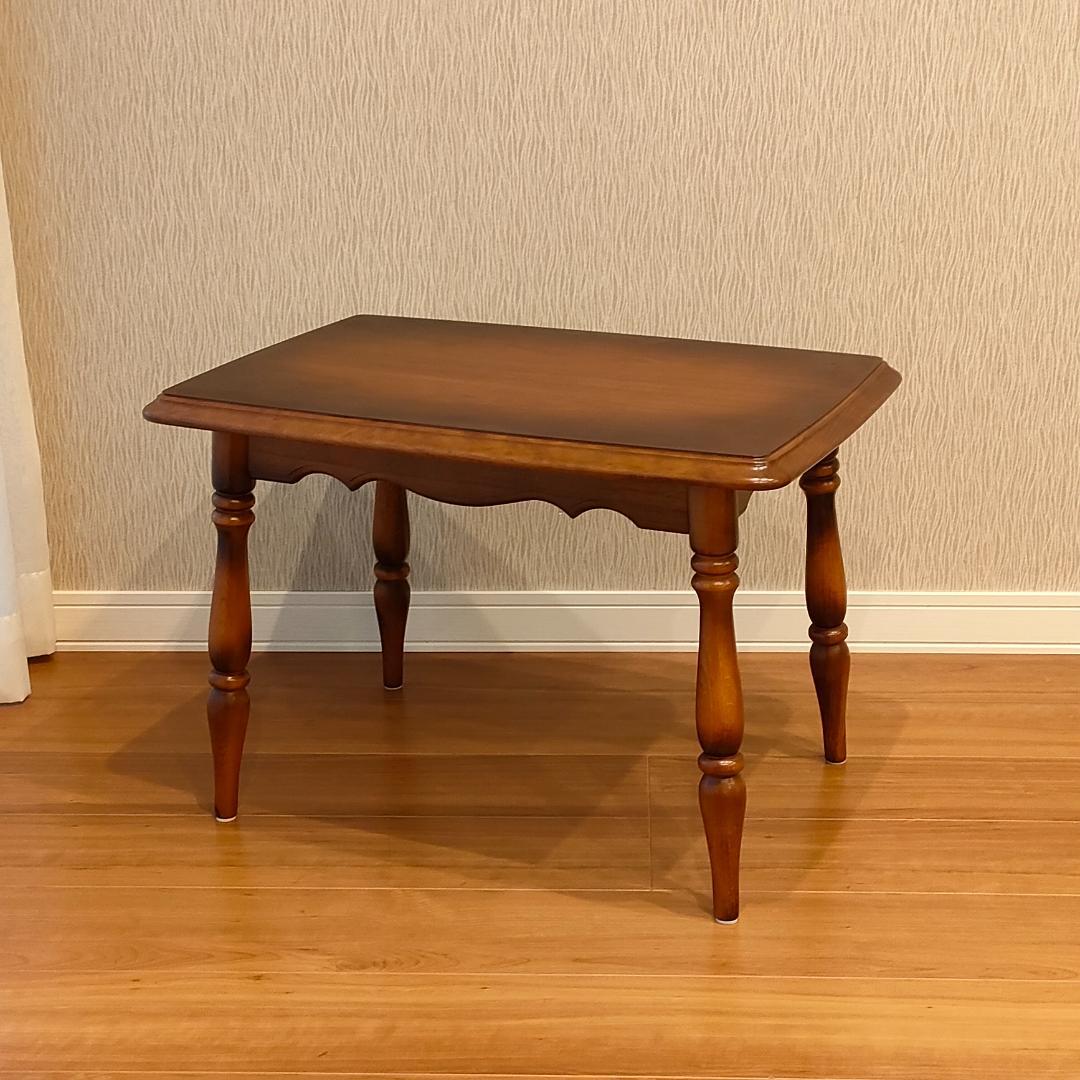 カリモク　サイドテーブル　コーヒーテーブル　天然木