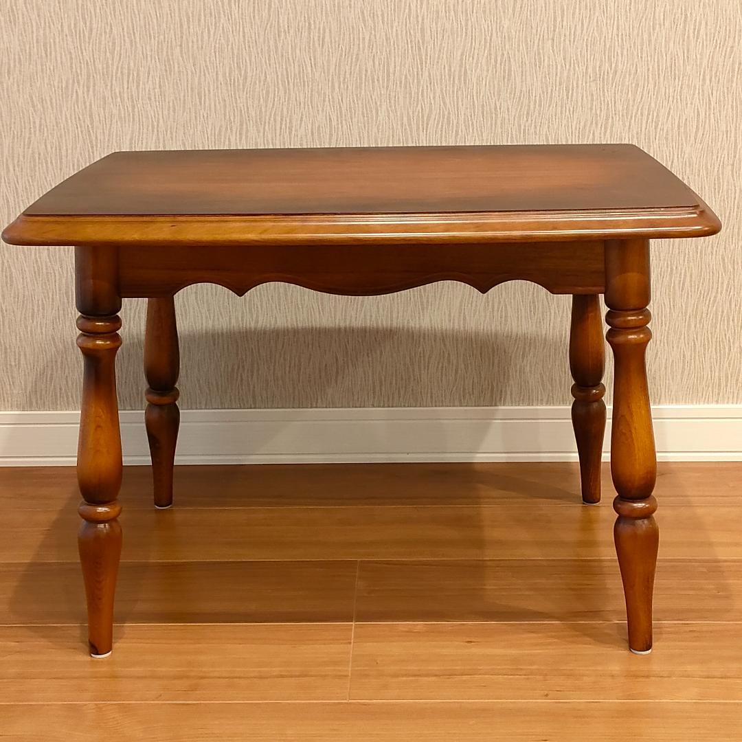 カリモク　サイドテーブル　コーヒーテーブル　天然木