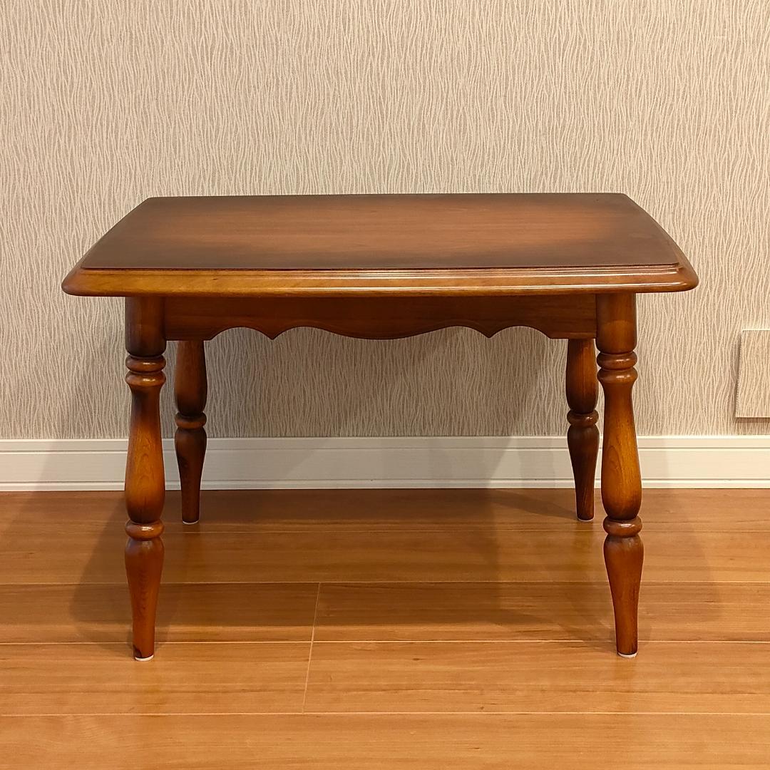 カリモク　サイドテーブル　コーヒーテーブル　天然木