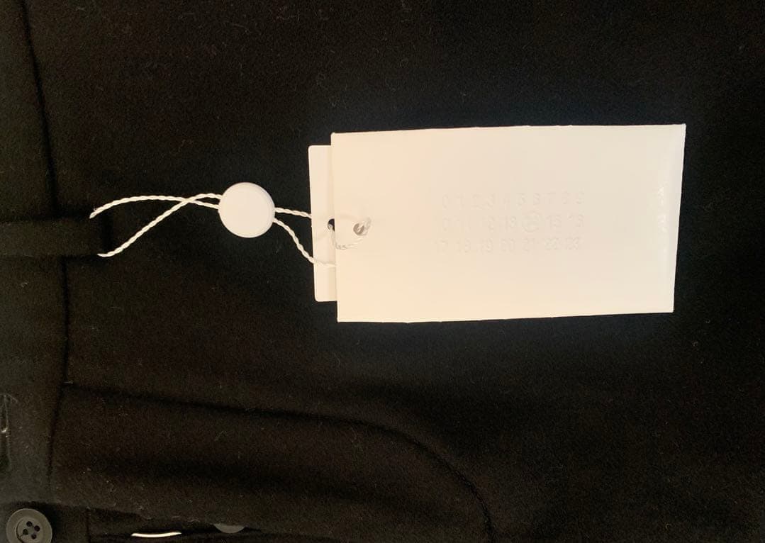 新品メゾンマルジェラウールスラックス48黒