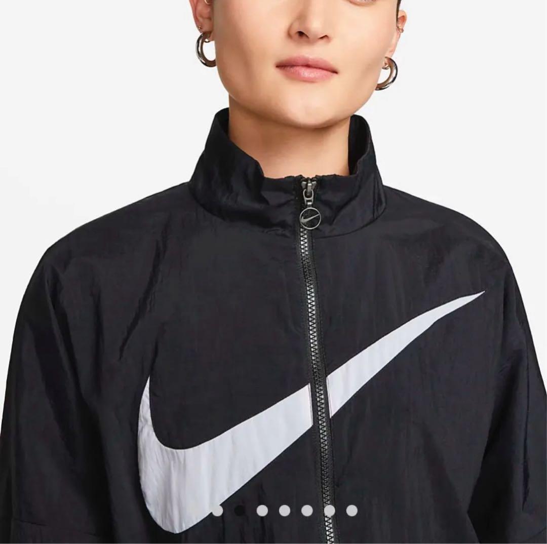 新品　ナイキ　レディース　ウィンドブレーカー　上下セットアップ　ブラック　黒　L