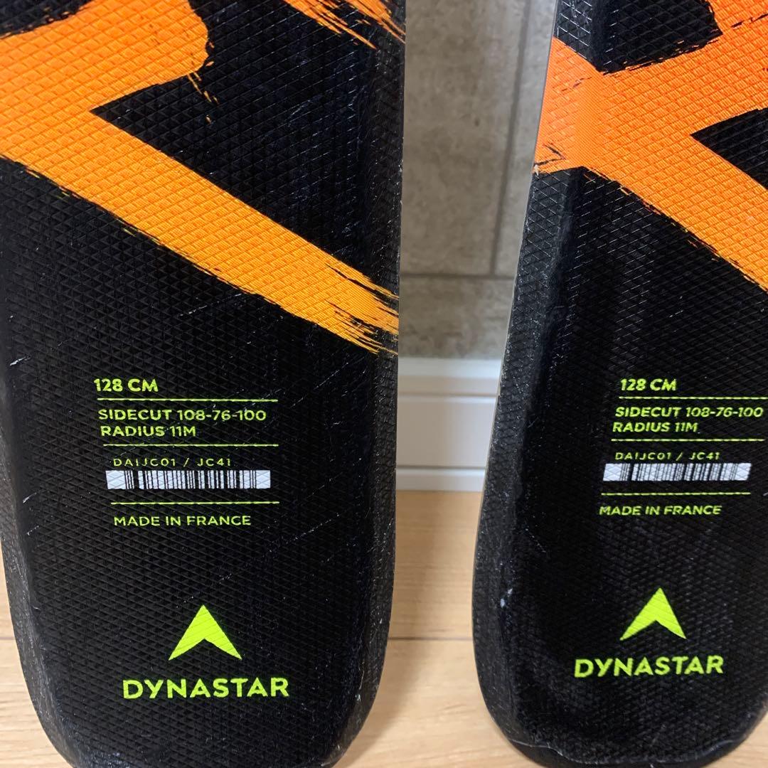 ジュニアスキー板　ディナスター　128cm ￼ビィンディング付き