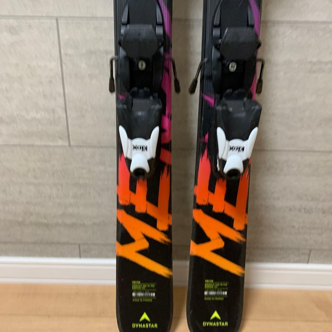 ジュニアスキー板　ディナスター　128cm ￼ビィンディング付き