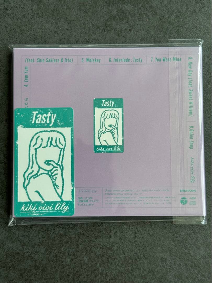 kiki vivi lily - Tasty 直筆サイン入り CD ステッカー付